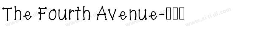 The Fourth Avenue字体转换
